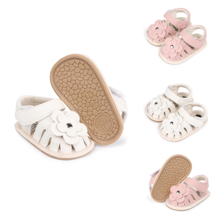 yy015夏季宝宝花朵凉鞋 婴儿镂空透气软胶底步前鞋 防滑学步鞋