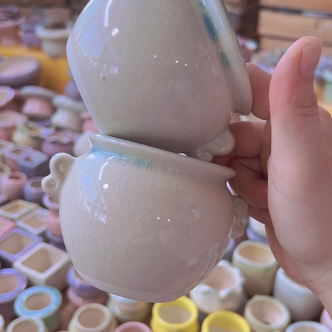 陶瓷花盆当场满12包邮