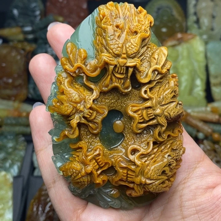 【***】蛇纹石玉未镶嵌颈饰