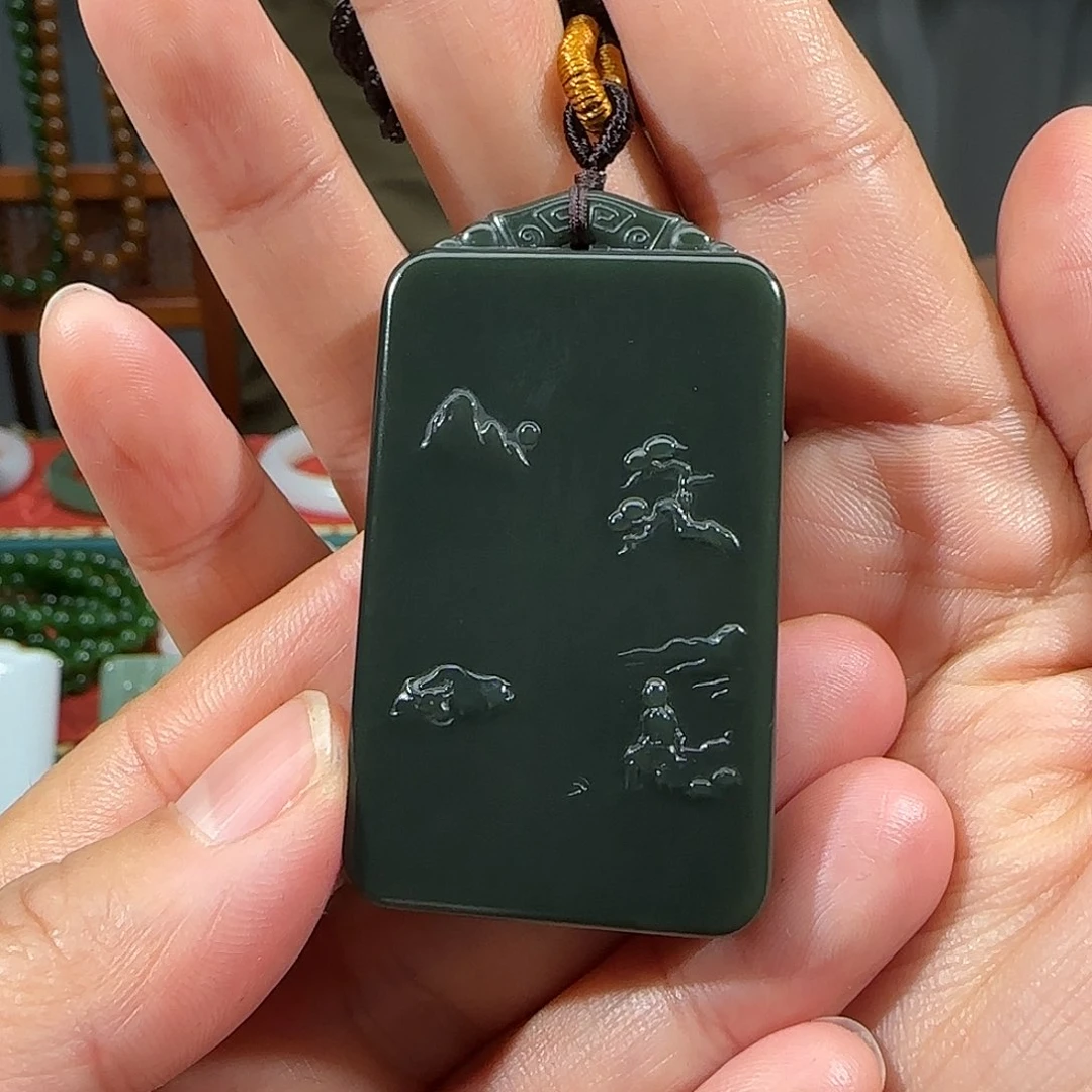 和田玉吊坠(不含链)未镶嵌