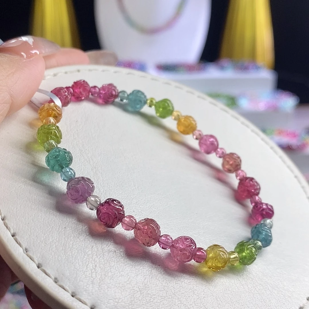 未镶嵌手链碧玺圆回纹