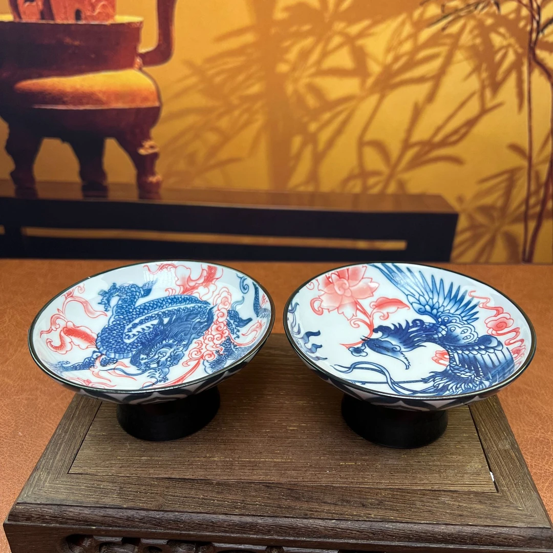 伊米-龙凤呈祥高脚果盘 ZH938
