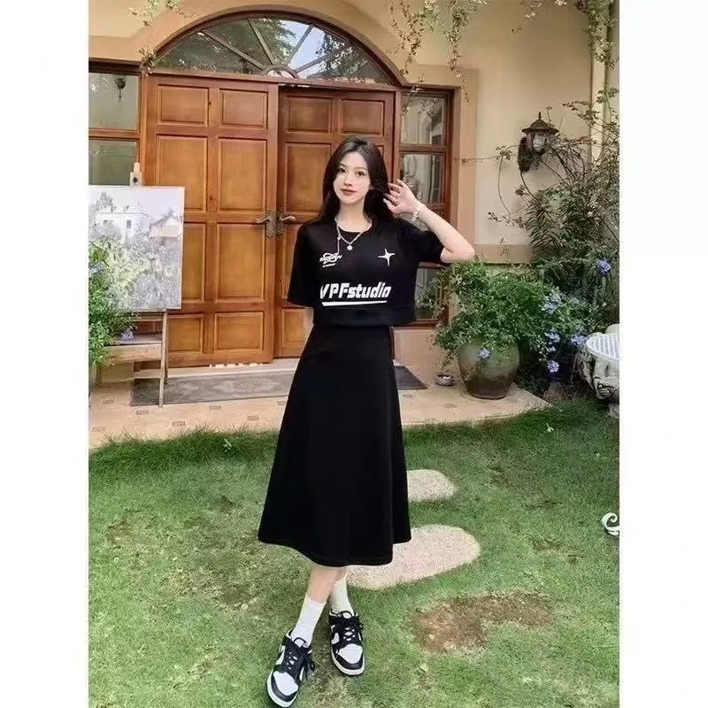 【晶姐推荐】拼接时尚侧腰镂空显瘦连衣裙-XJJ-99231