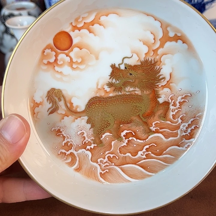 韩***璐瓷片景德镇全手工手绘陶瓷