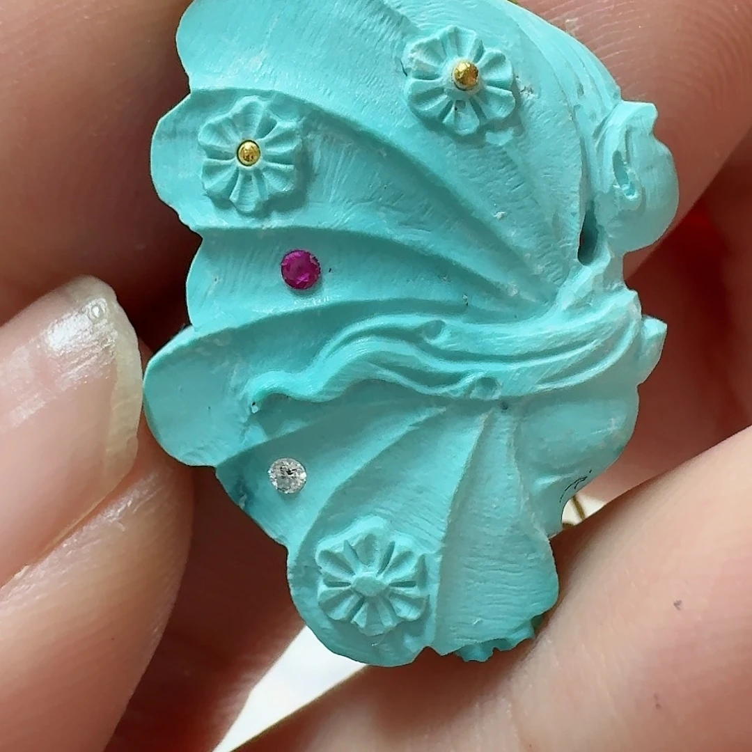 绿松石珠宝奇石未镶嵌