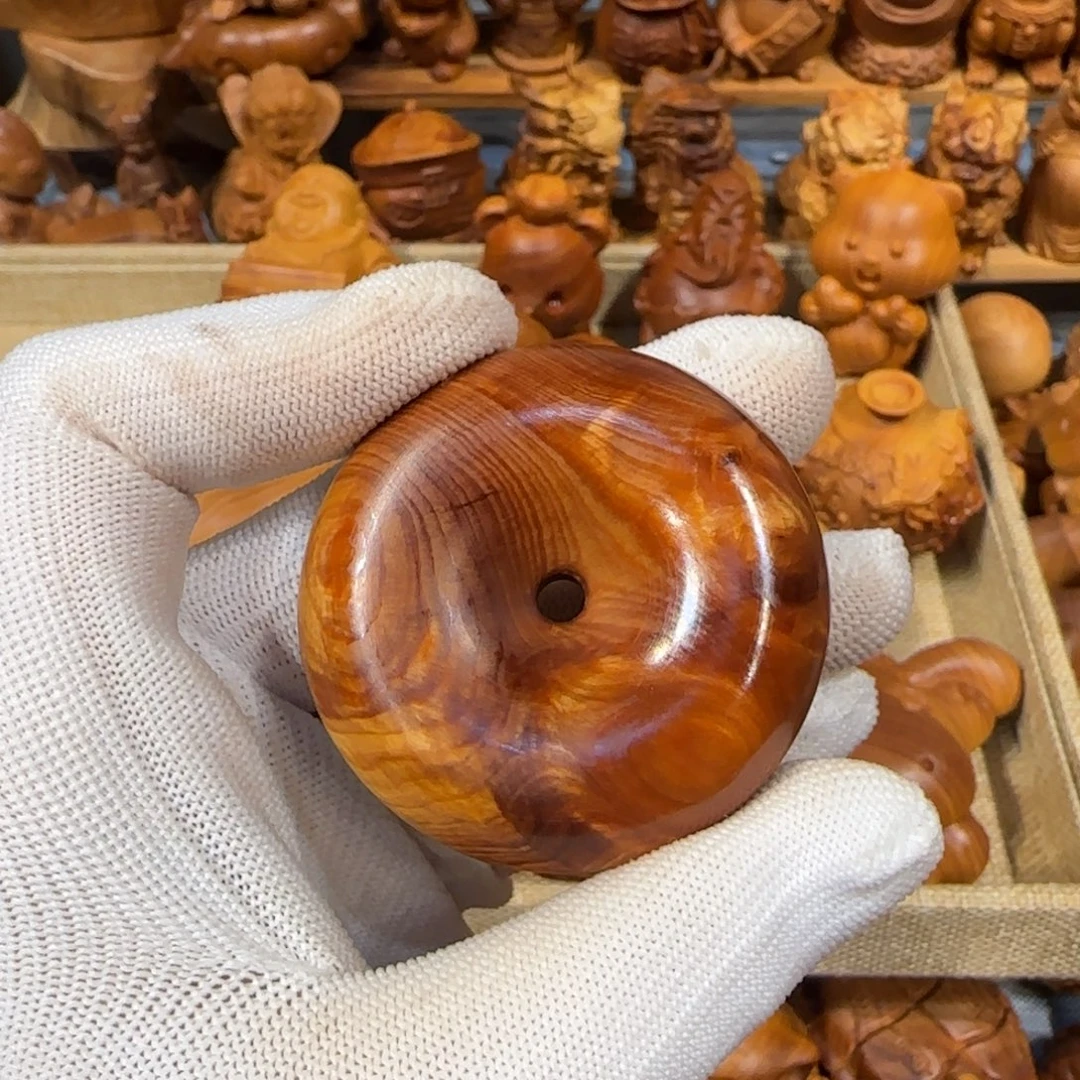 零***号崖柏手把件平安扣