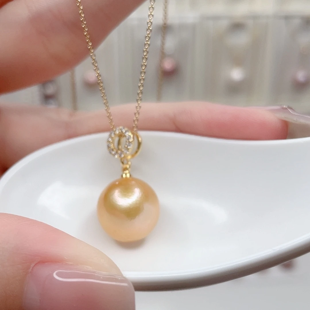 合金淡水珍珠吊坠(赠链)