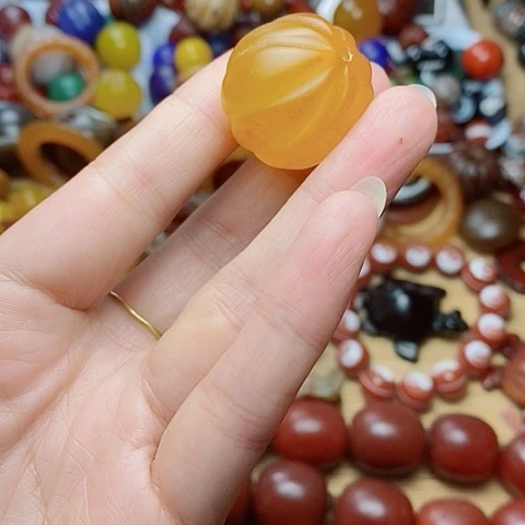 霜***林玛瑙/玉髓合金珠宝半成品
