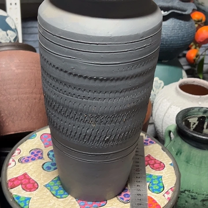 粗陶盆默认打孔高34口14