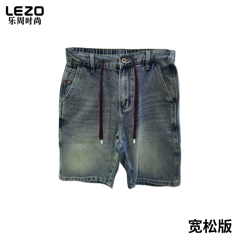 LEZO乐周时尚男装牛仔五分裤L25231004