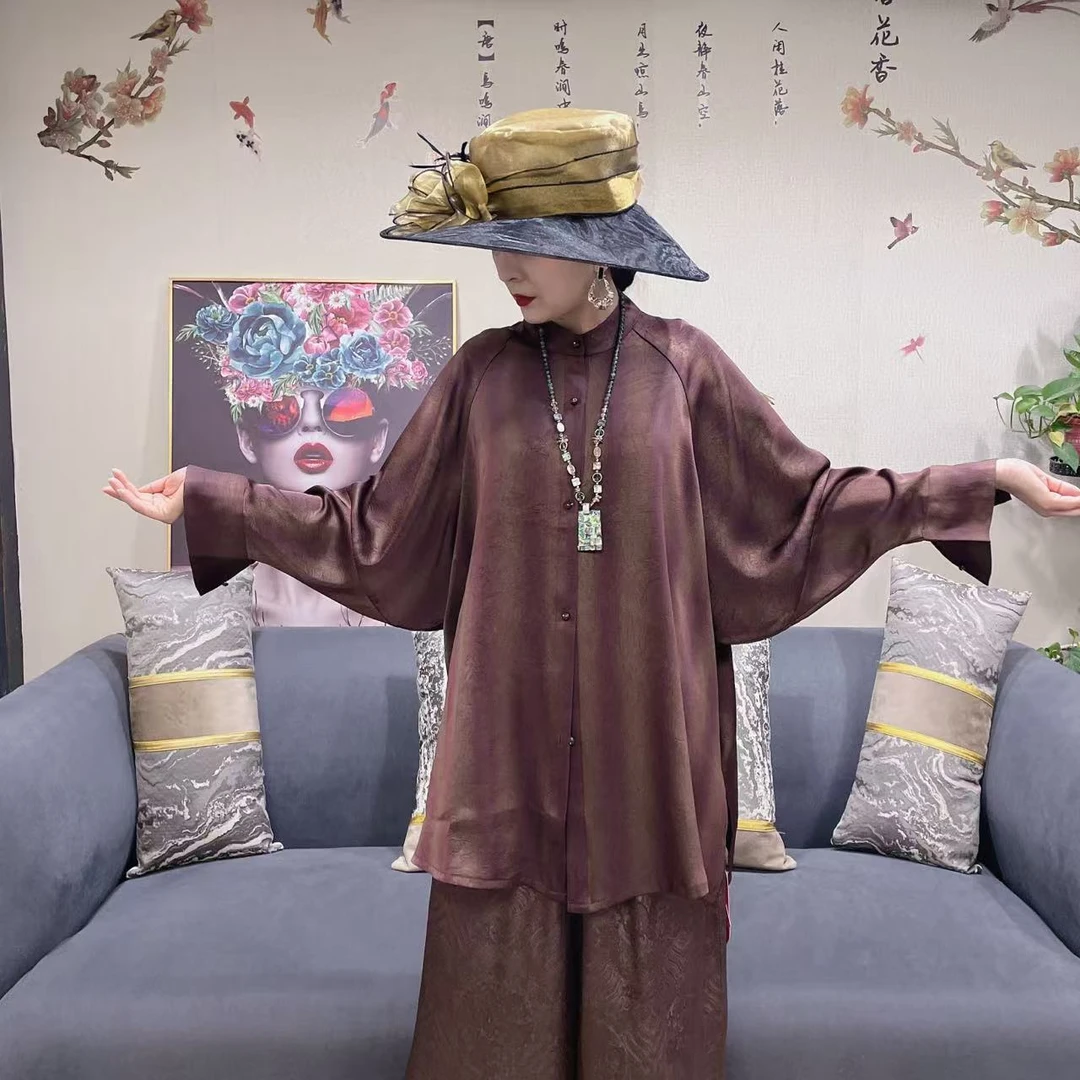 75625时尚春季优雅复古气质休闲轻奢显瘦通勤宽松百搭上衣