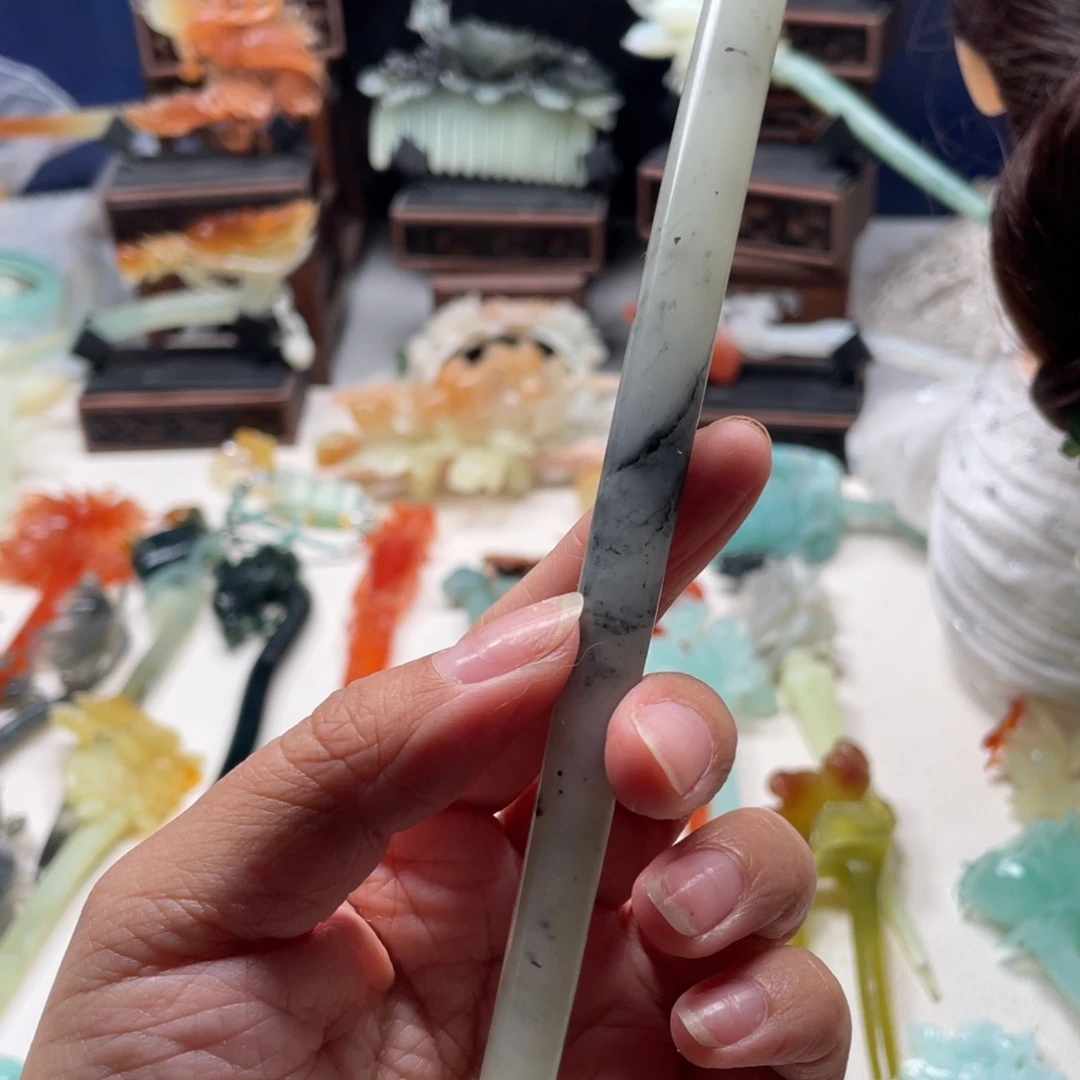 【闪购商品】未镶嵌岫玉发饰用****5