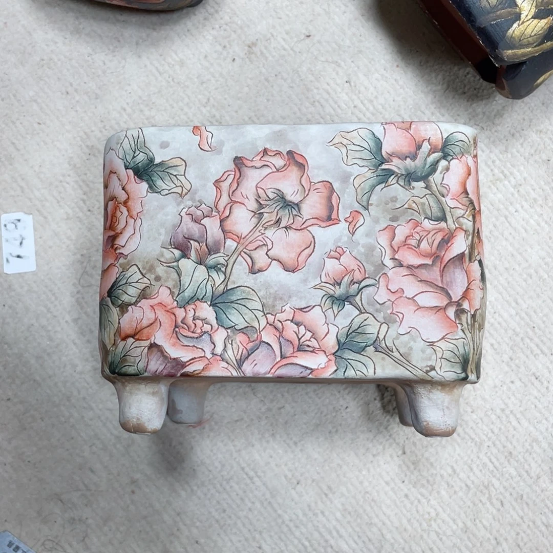 紫砂花盆隐*人陶瓷多肉花盆精品