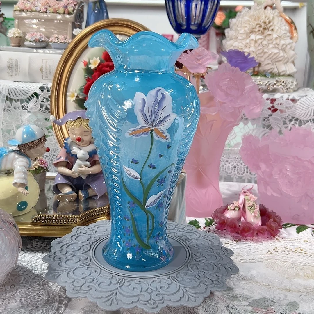 陶瓷0132福利蓝色美人瓶