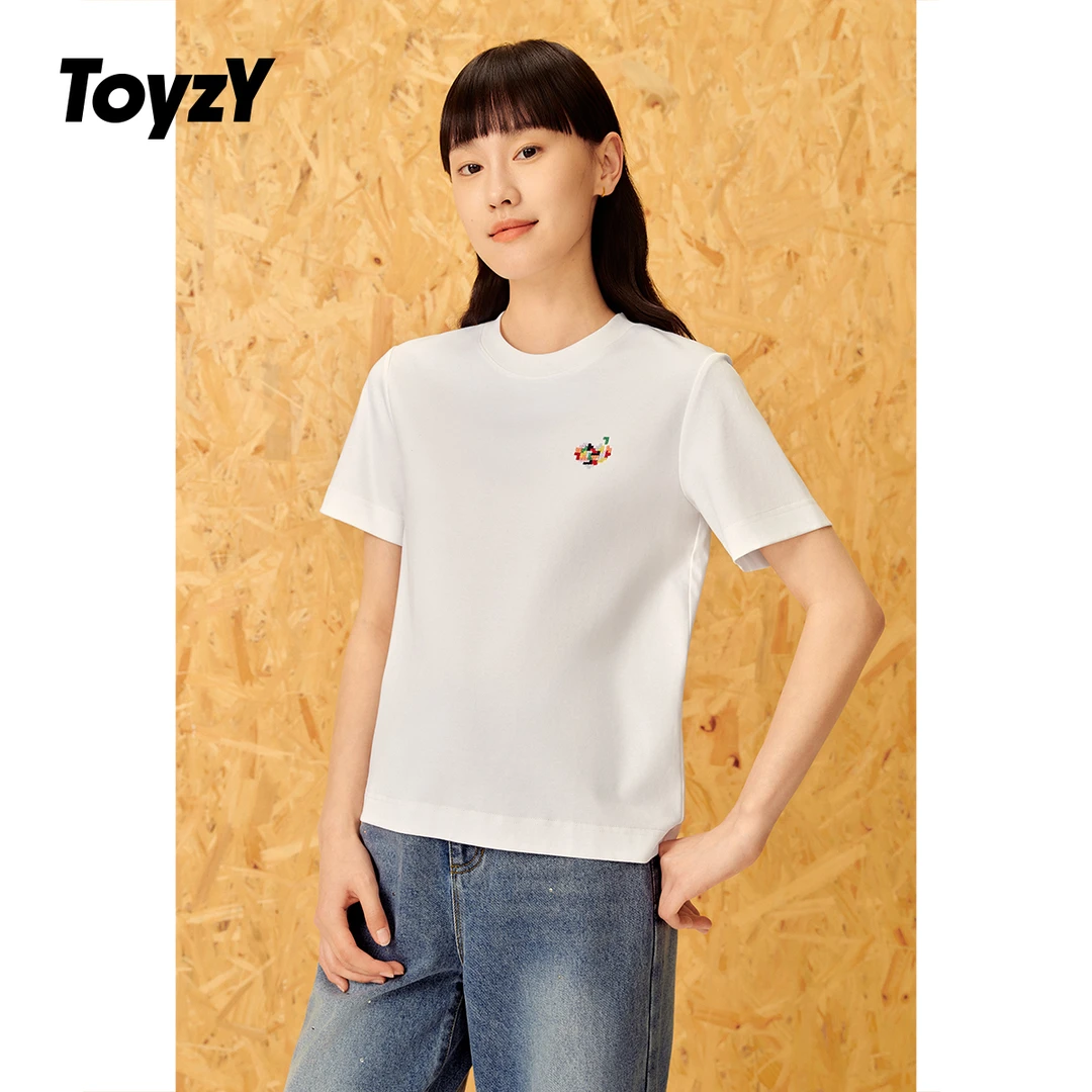 ToyzY25年新款运动休闲圆领简约百搭舒适短袖T恤ZC35260190