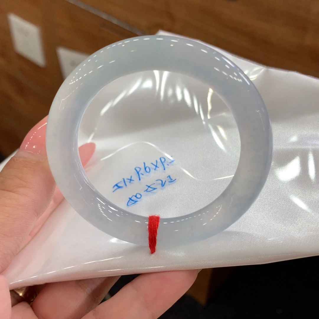 安***生翡翠未镶嵌手镯51圆条