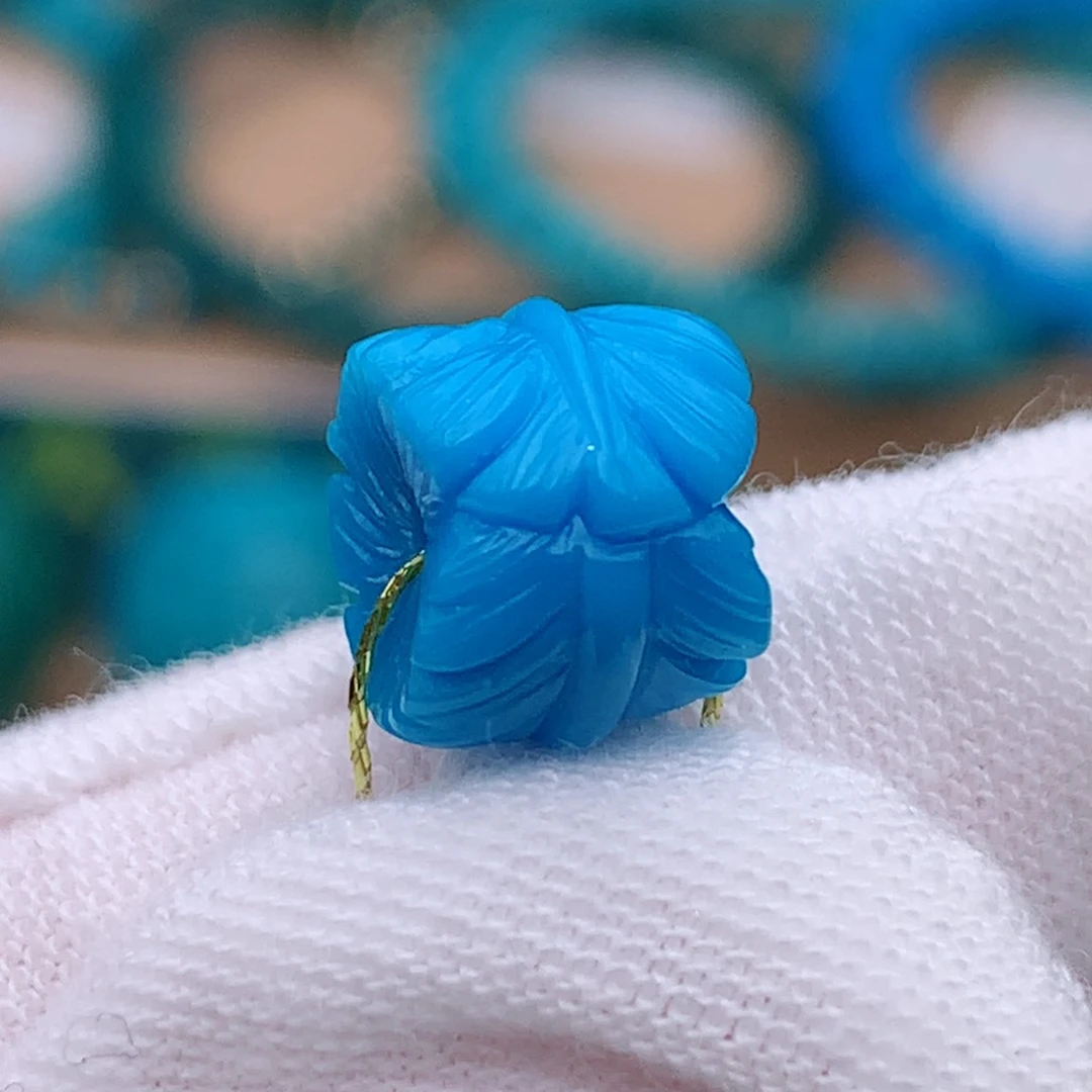 未镶嵌绿松石珠宝奇石9.4✖️7.7mm