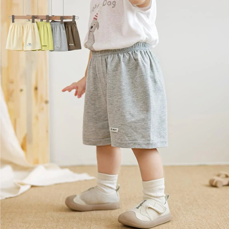 夏季儿童短裤男女宝宝薄款棉休闲五分裤中裤婴儿家居开裆裤0-3