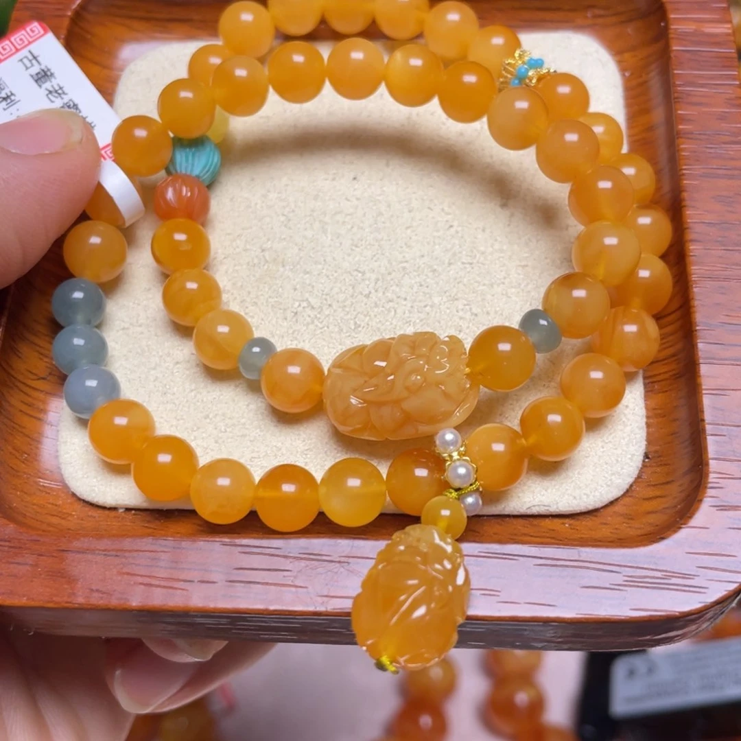 蜜蜡手链未镶嵌手串