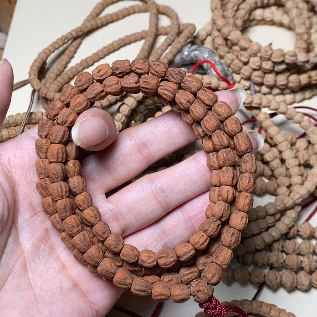 柏香籽/百香籽吊坠6.8红皮高桩