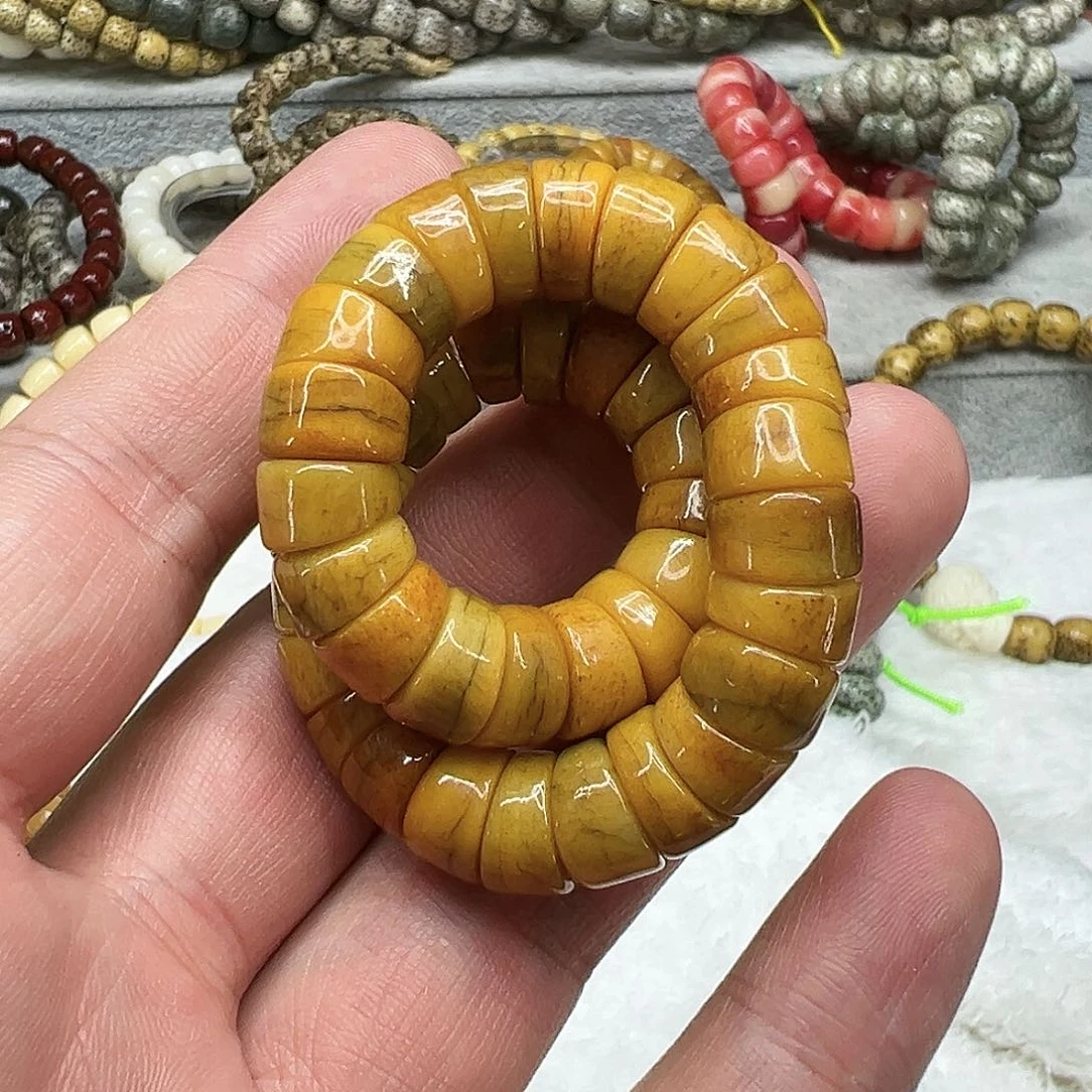 牛骨手串/手链47牛骨单圈大长1.0有粽裂