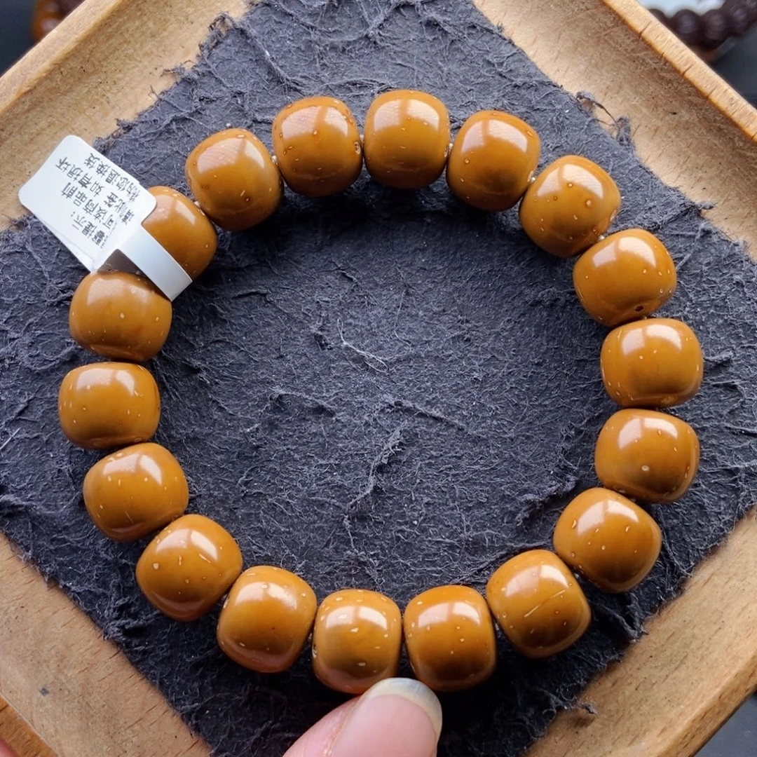 手串紫金鼠13mm近实芯精工短轴黄金甲