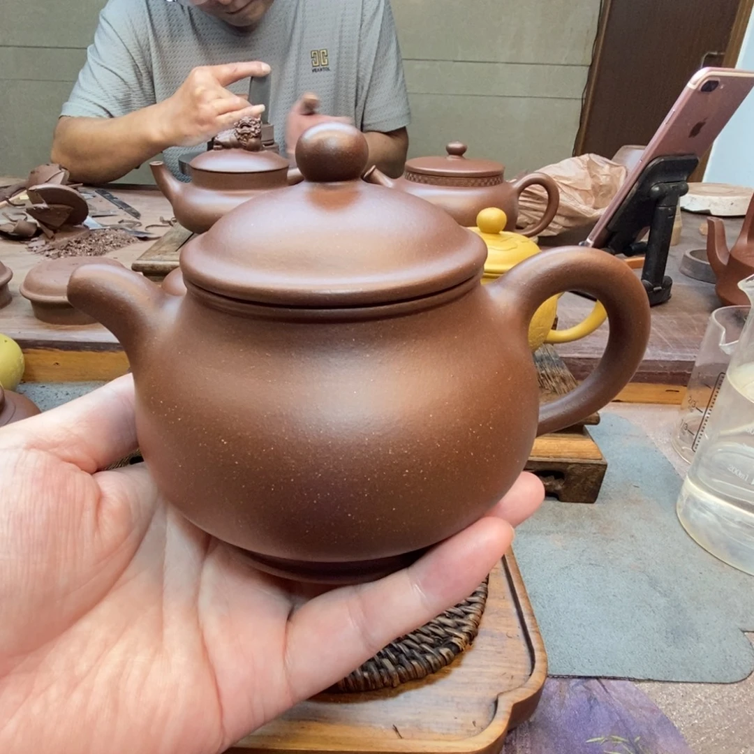 茶壶紫砂大潘壶（原矿底槽清360cc）