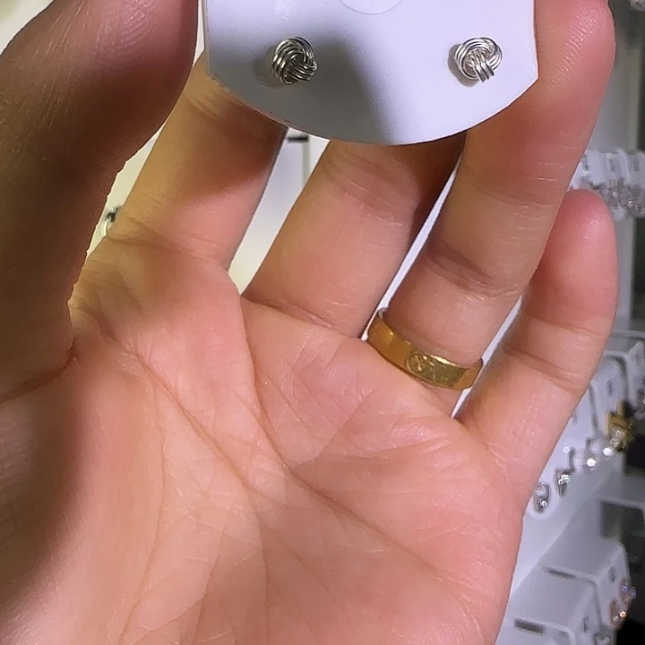 足银纯银制品 纯银耳钉