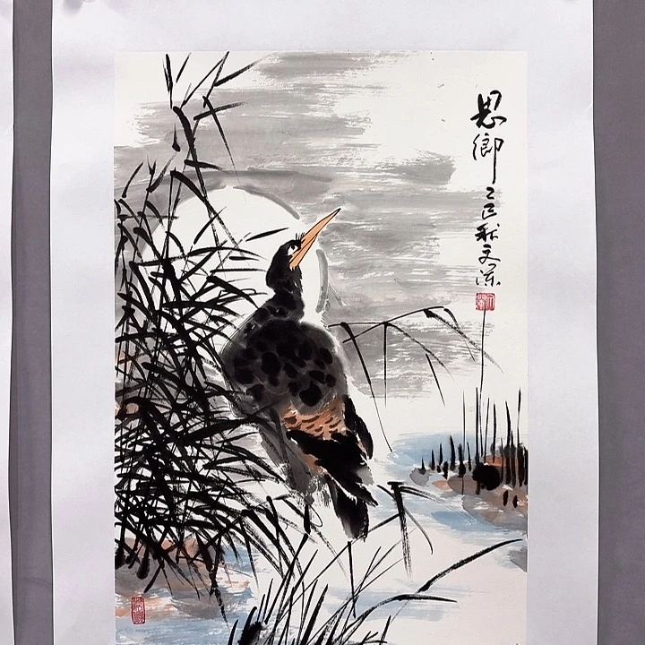国画亲笔手绘放心去藏