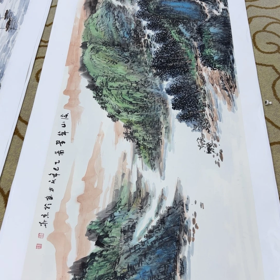 可***舅国画孟庆芳老师小六尺刘