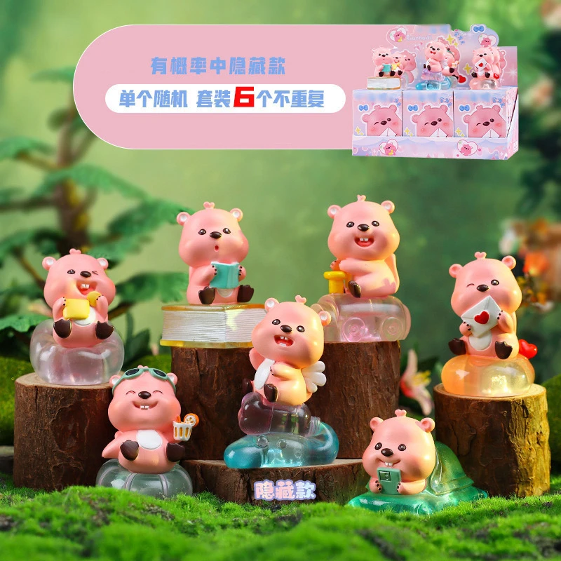 多巴胺海狸桌面公仔