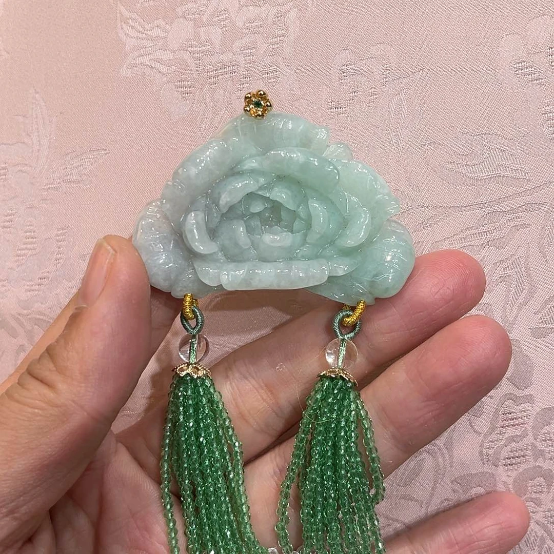 翡翠合金吊坠(赠链)
