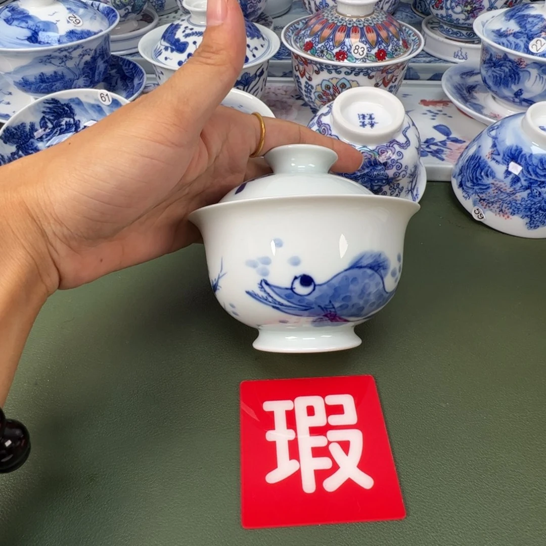 景德镇纯手工纯手绘茶具木木47开片