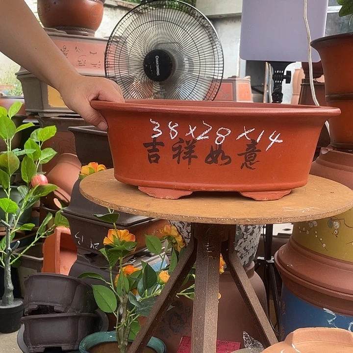 38红椭圆花盆紫砂花盆