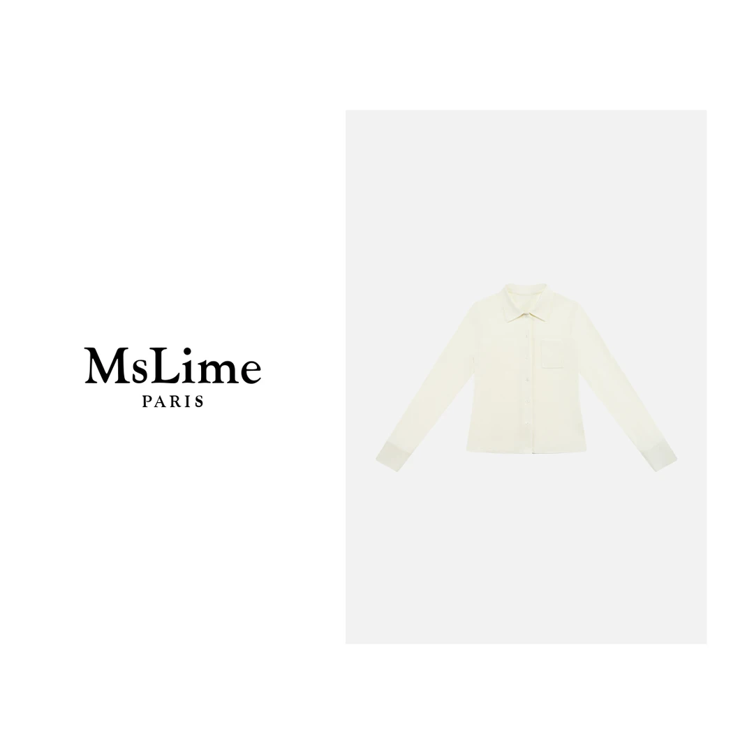王嬛嬛MsLime25年新款时尚气质百搭衬衫款上衣 HD2A0068