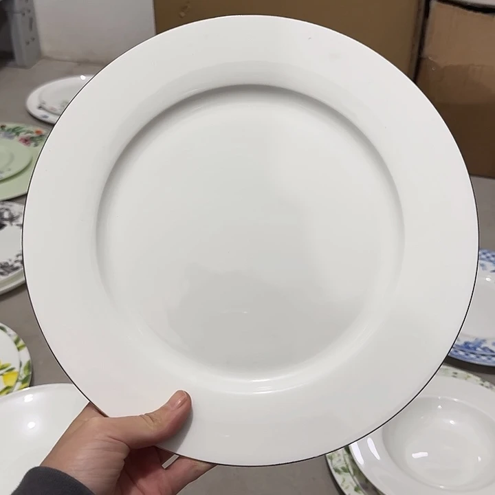 外贸尾单微瑕 10.5寸大盘zarahome