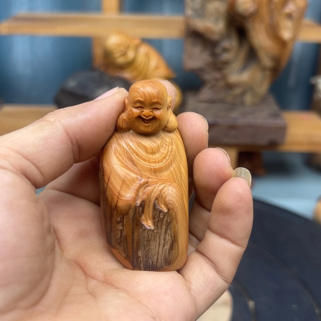 木开**哥崖柏木摆件手把件