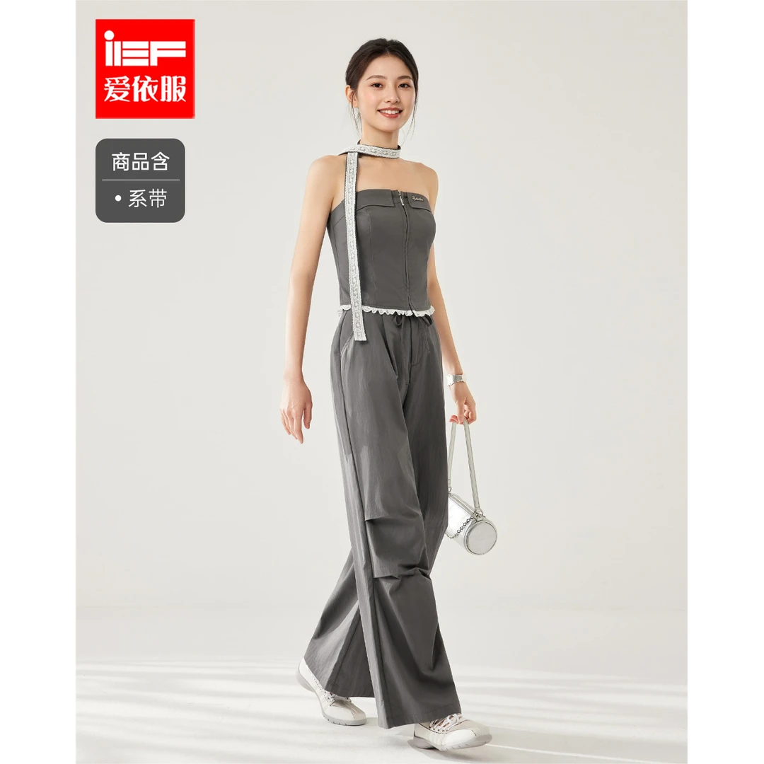 IEF/爱依服时尚套装2025夏季新款美式甜酷个性辣妹气质上下套裤