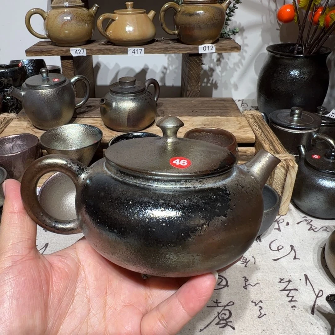 壶思**睿建水紫陶紫泥柴烧壶