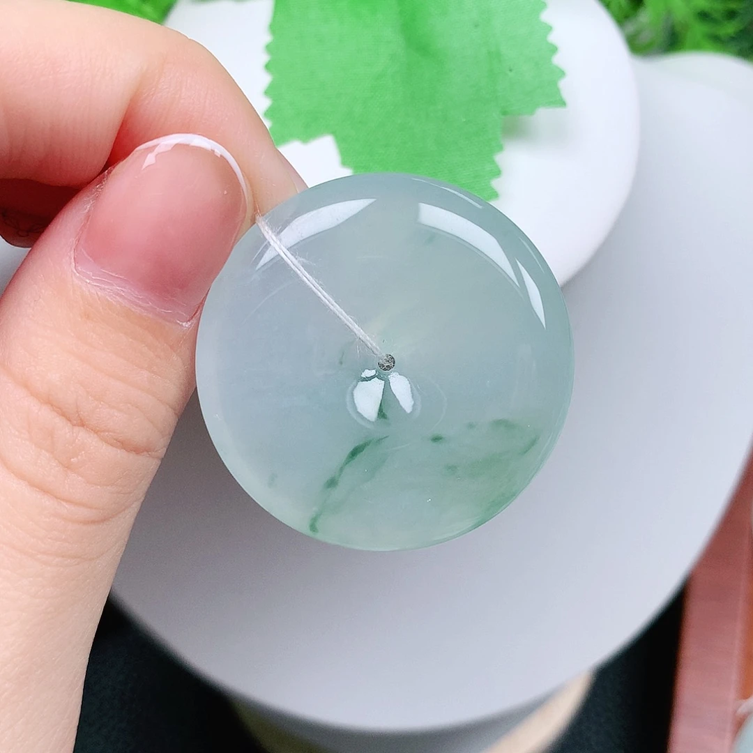 翡翠未镶嵌颈饰平安34-6