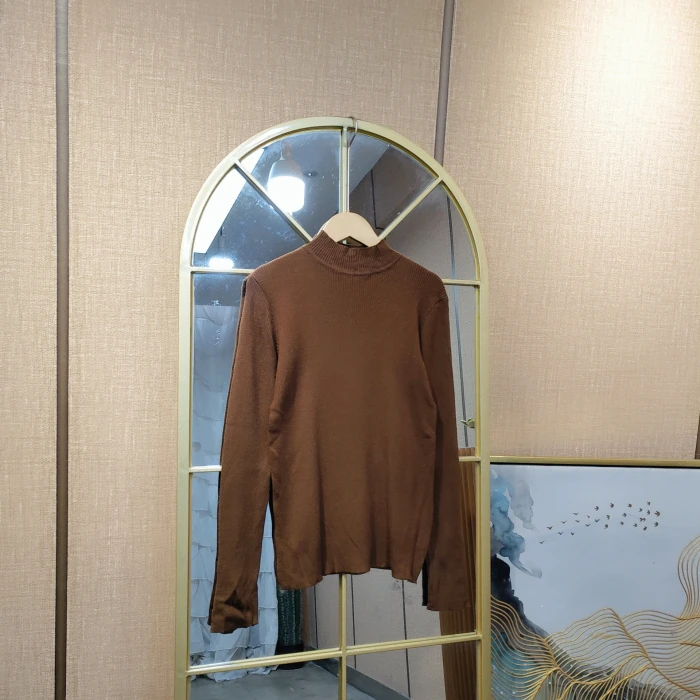 AE698孕妇棕色针织衫 100-150