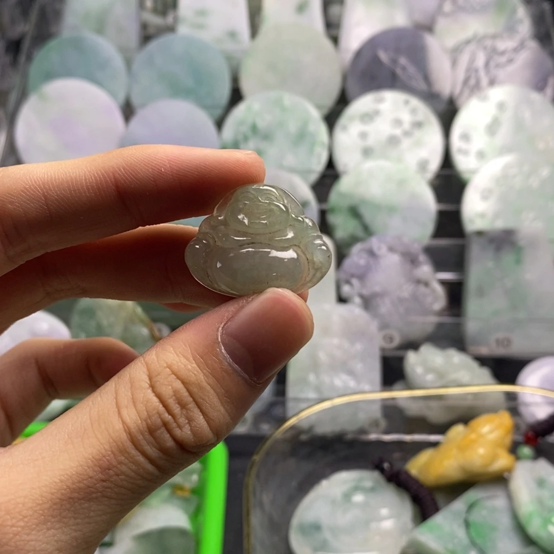 翡翠散珠翡翠a货佛公