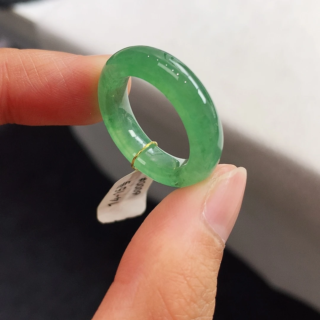 翡翠未镶嵌戒指14-15号