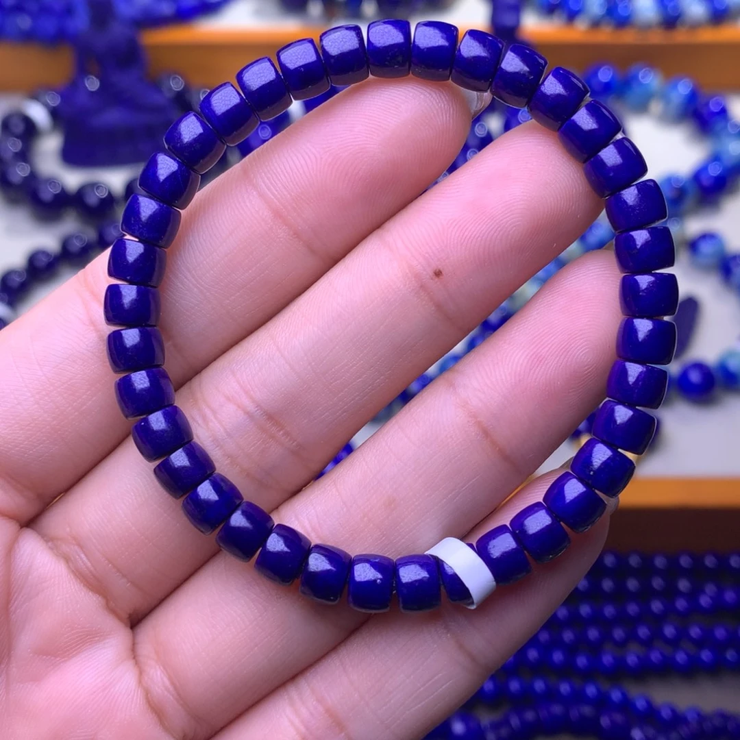 青金石未镶嵌手串6mm