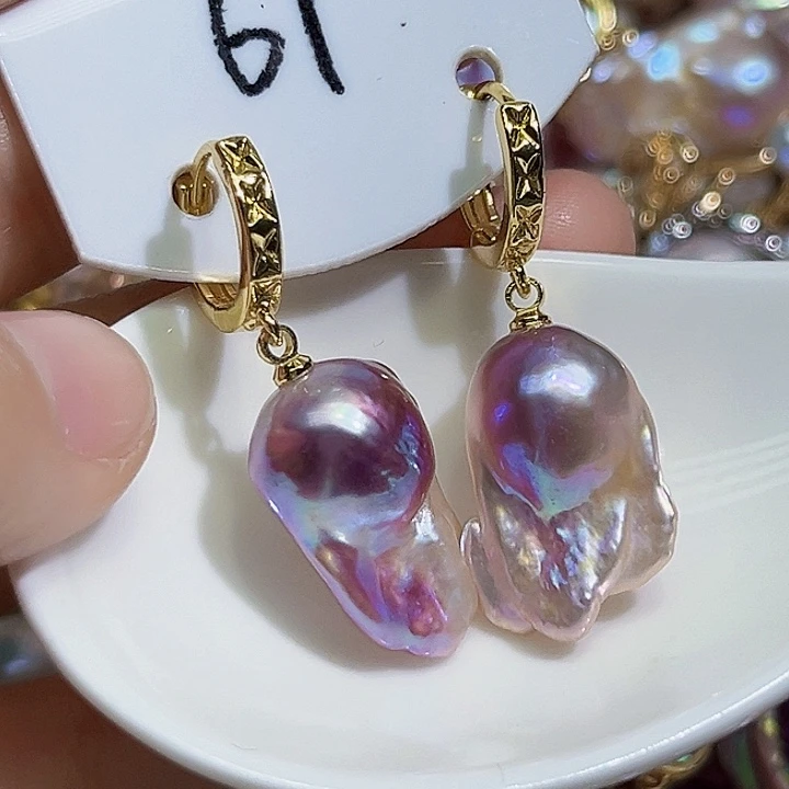 未镶嵌耳饰淡水珍珠