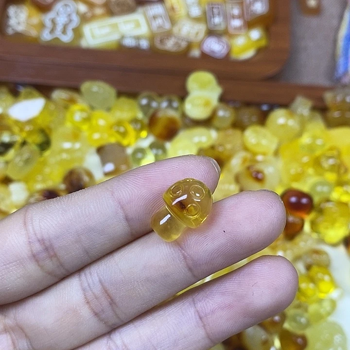 吊坠橄榄核蘑菇73