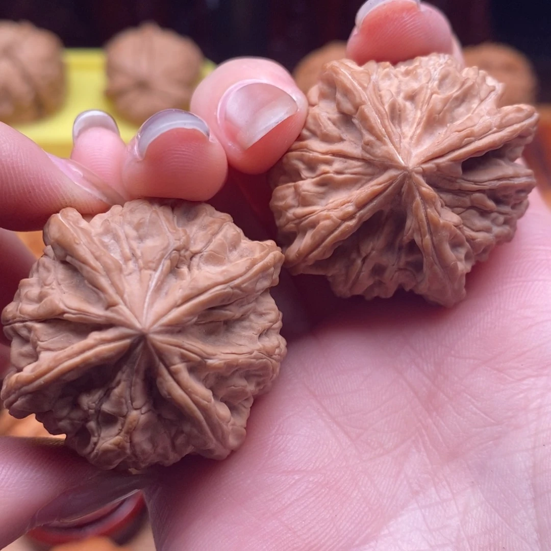 文玩核桃把件芽*哟三棱