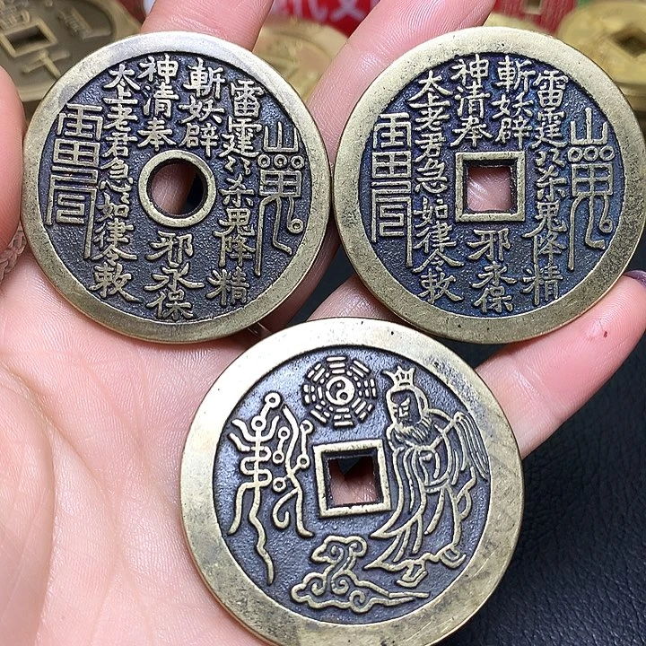 铜现代工艺品翻砂铸造山鬼三枚