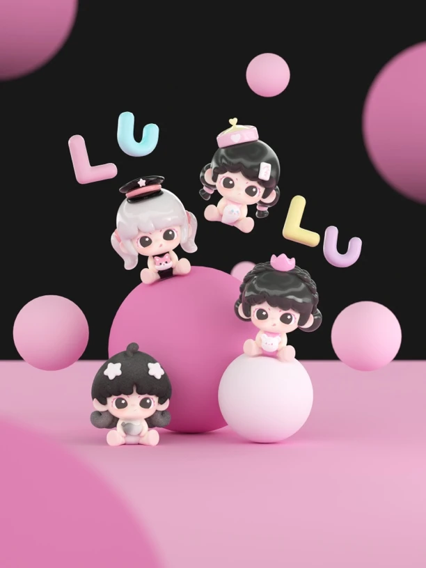 【帮拆】Lancy lulu自由是不被定义的色彩手办迷你盲盒摆件