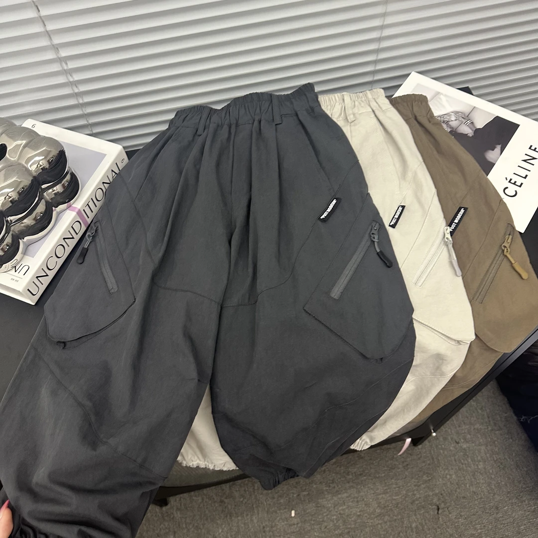 儿童工装裤秋季2025新款男女童宽松休闲裤中大童洋气男孩秋装裤子